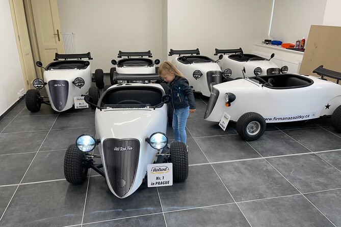 1-Hour Ride Across the Prague in Mini Hot Rod Car - The briefing, helmets, and what it means that you drive
