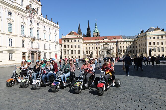 Amazing !!! Electric Trike Tour of Prague, live guide included - Helmets, Training, and the First Minutes That Matter