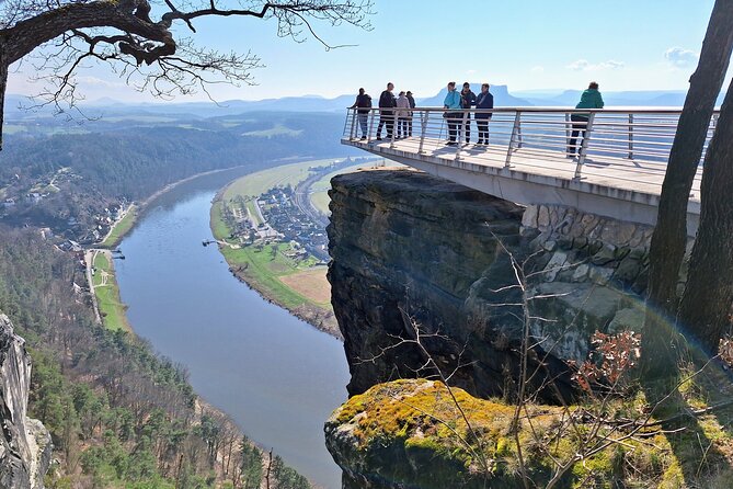 Bohemian & Saxon Switzerland Nature Escape from Prague - Saxon Switzerland at Bastei Bridge: The Elbe Canyon View That Starts the Day on High