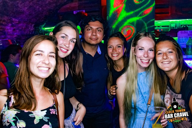 Clock Tower Bar Crawl ending at Prague's BIGGEST rooftop CLUB - Meeting point and timing: start at 8:30pm, end near Old Town Square