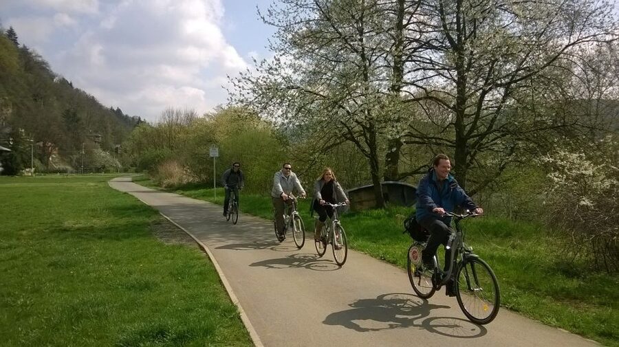 Countryside Bike Tour From Prague To Karlstejn Castle - The Vltava river segment and Prague exits that test your focus