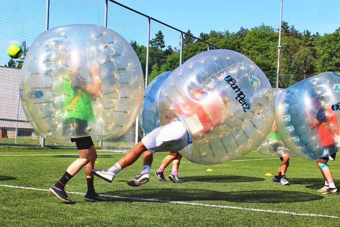 Crazy Bubbles - Bubble Football & Other Activities - Value check: price per group, bubble count, and the cash sports-ground fee