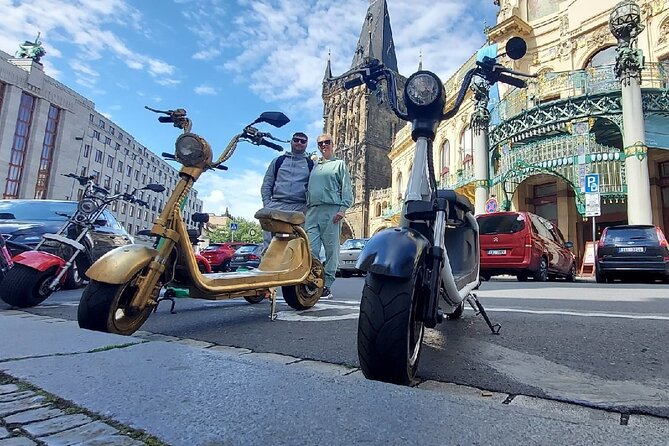 Create your own route on eScooter and enjoy Prague on wheels! - Kafka Museum And David Cerny’s Peeing Figures