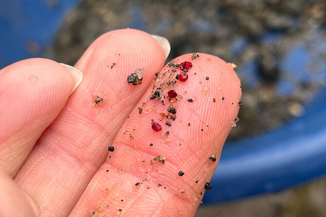 Czech countryside scenical hike to the castle, local deli tasting - Trebivlice garnet panning: the fun part you can take home