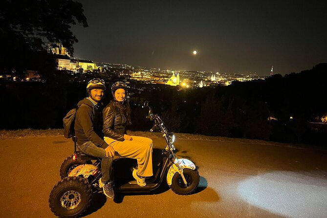 Electric Trike Night Tour in Prague - Live Guided - Prague Castle outside and Strahovsky Klaster: classic sights without the ticket line