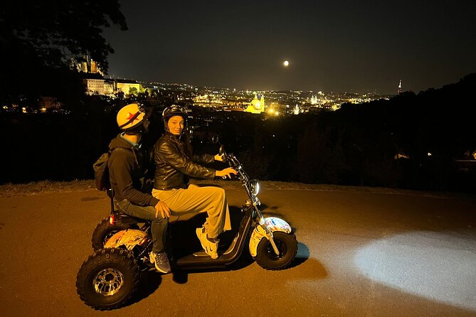 Electric Trike Night Tour in Prague - Live Guided - Lennon Wall, Charles Bridge, and the Kafka connection