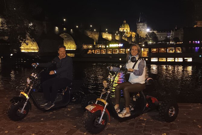 Electric Trike Night Tour in Prague - Live Guided - Rudolfinum, Parizska Street, and Old Town Square with the Astronomical Clock