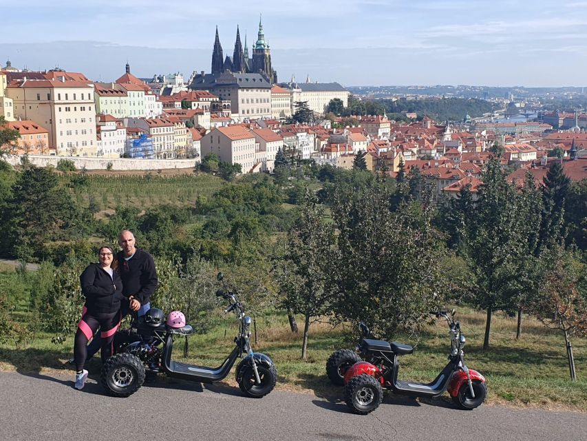 Electric Trike Sunset Prague Tour - Wenceslas Square and Powder Tower: City Center, Then a Historic Anchor