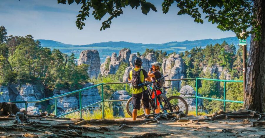 From Prague: E-Mountain Biking Trip to the Bohemian Paradise - Trosky Castle stop: a classic viewpoint early in the ride
