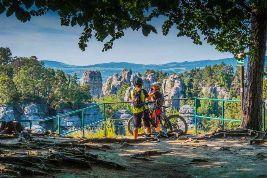 From Prague: E-Mountain Biking Trip to the Bohemian Paradise - Kingdom Come: Deliverance 2 sites and the castle finale on sandstone cliffs