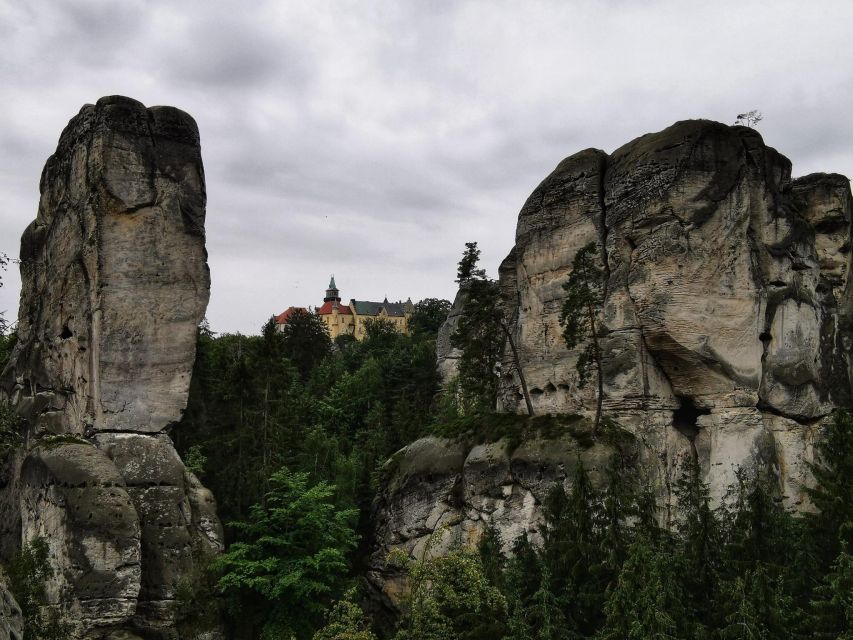 From Prague: Full-Day Bohemian Paradise Guided Hiking Trip - Entering Hrubá Skála rock city: viewpoints, paths, and the climber cemetery