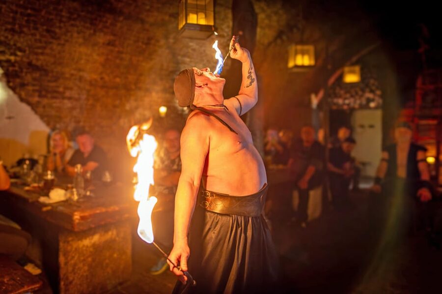 From Prague: Medieval Dinner, Show, Castle and Brewery - Prague to Dětenice: the ride that sets the tone