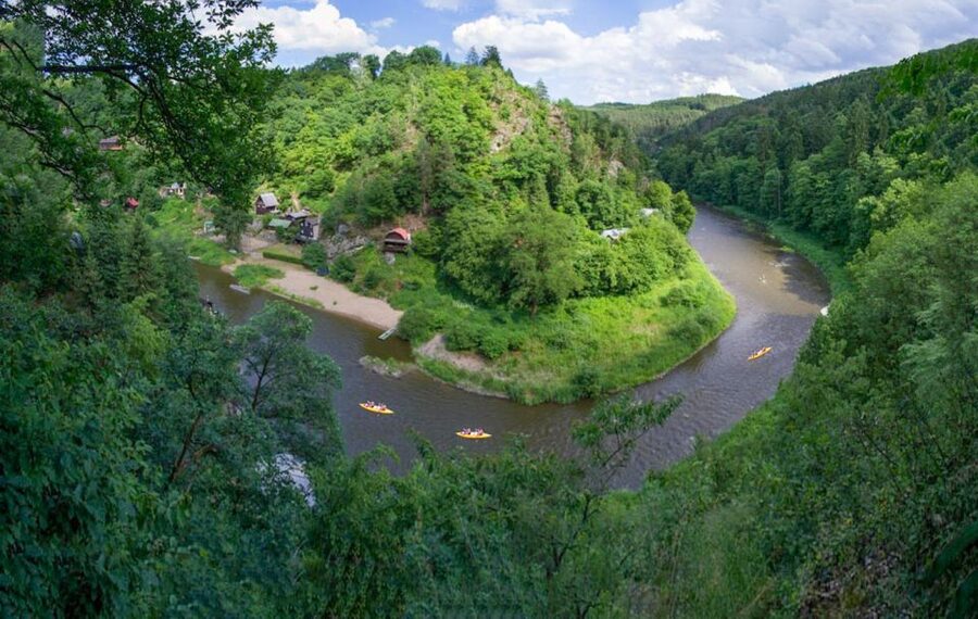 From Prague: Sazava River Canoe Day Trip for All Levels - Getting there: hotel pickup and the viaduct train ride