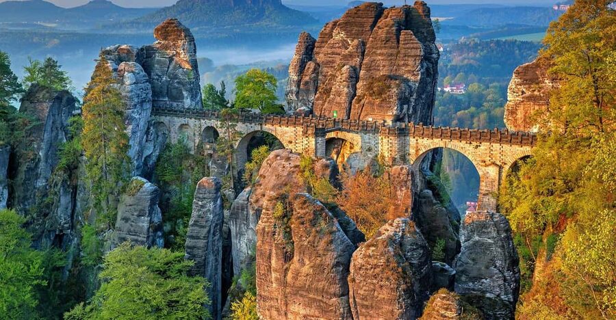 From Prague: Tour to Saxon and Bohemian Switzerland - Pravčická brána: the sandstone arch walk is part of the magic