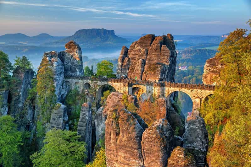 From Prague: Tour to Saxon and Bohemian Switzerland - Saxon Switzerland starts with Bastei Bridge views
