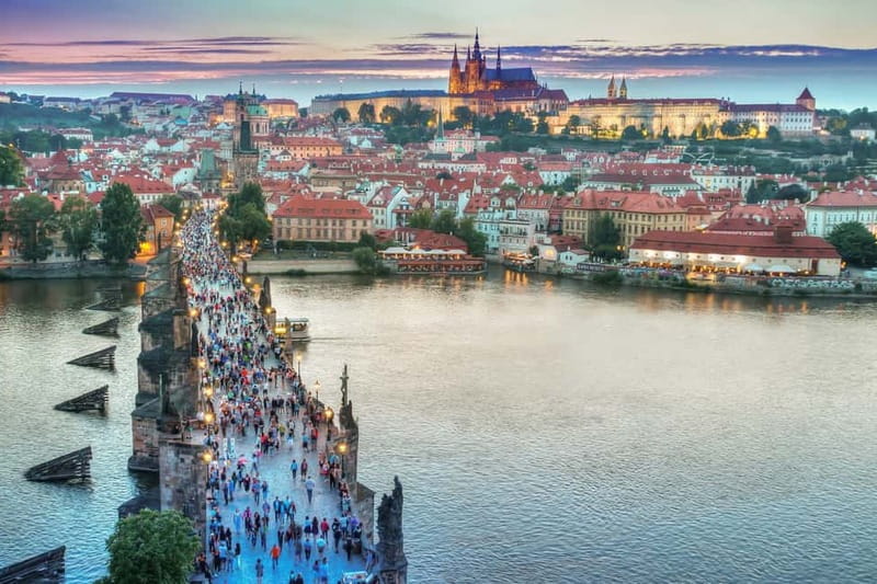 From Vienna: Full-Day Trip to Prague - National Theatre and the river approach