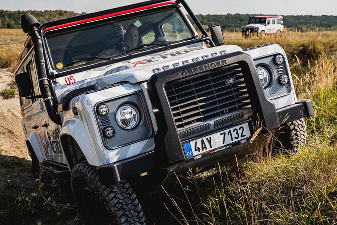 Full-day Land Rover driving off-road experience Prague - Midday Lunch in the Fields and the Off-Road Diploma Moment