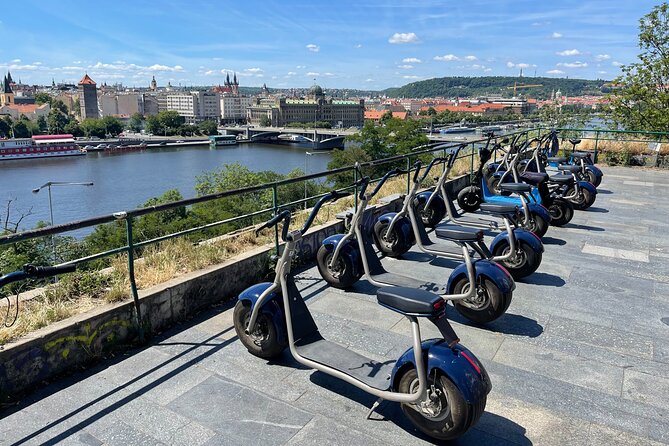 Guided sightseeing e-scooter tour of Prague: 2 hours - Prague Castle from Hradčany Square, then Strahovský Klášter next