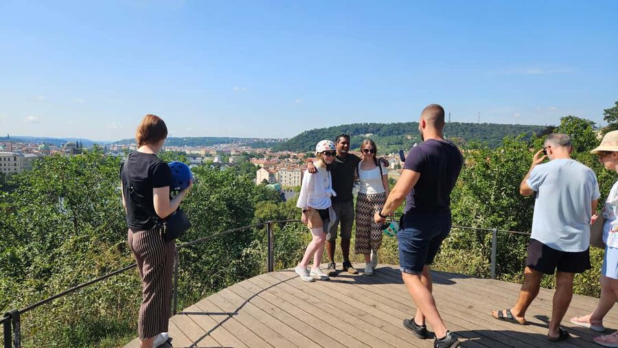 Heart of Prague tour on Tricycle electric scooter - Charles Bridge views from the river: seeing the city’s postcard angle