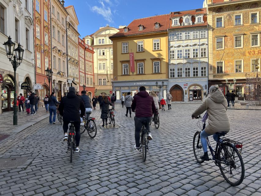 Hidden Prague Bike Tour - The return along Naplavka, a lively Prague riverside end
