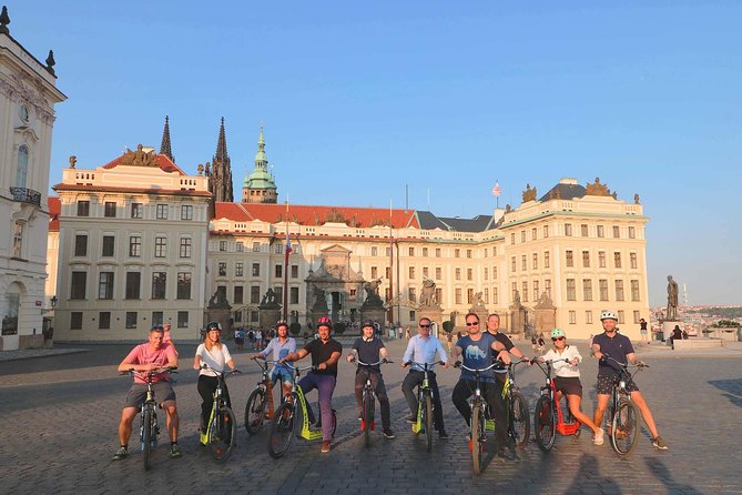 Live-Guided 180 min Glorious e-Scooter and eBike tour - The 180 minutes route: a stop-by-stop way to understand Prague