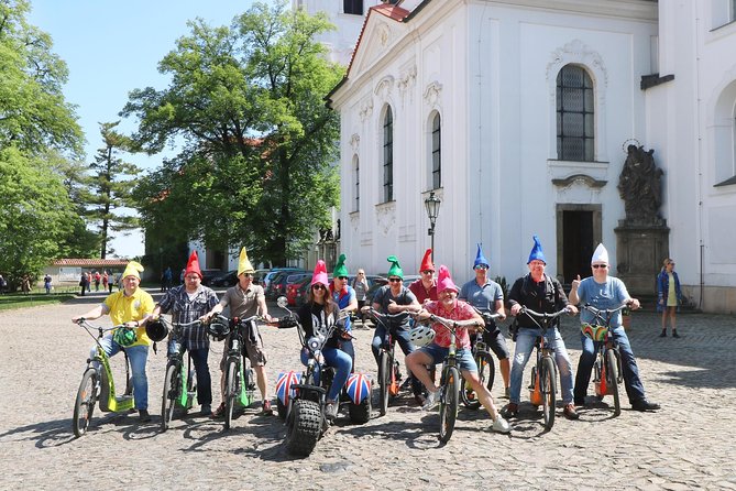 Live-Guided 180 min Glorious e-Scooter and eBike tour - Strahov Monastery and the Brewery: calmer Prague and a useful break