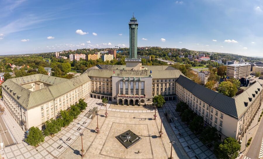 Ostrava: Entrance to the viewing tower of the new town hall - Price and Value: Why $3.77 Can Be a Smart Stop