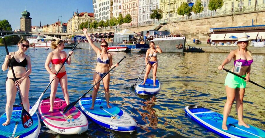 Prague: 2-Hour Paddle Boarding in the City Centre - Your guide experience: Sam and Victor’s teaching style