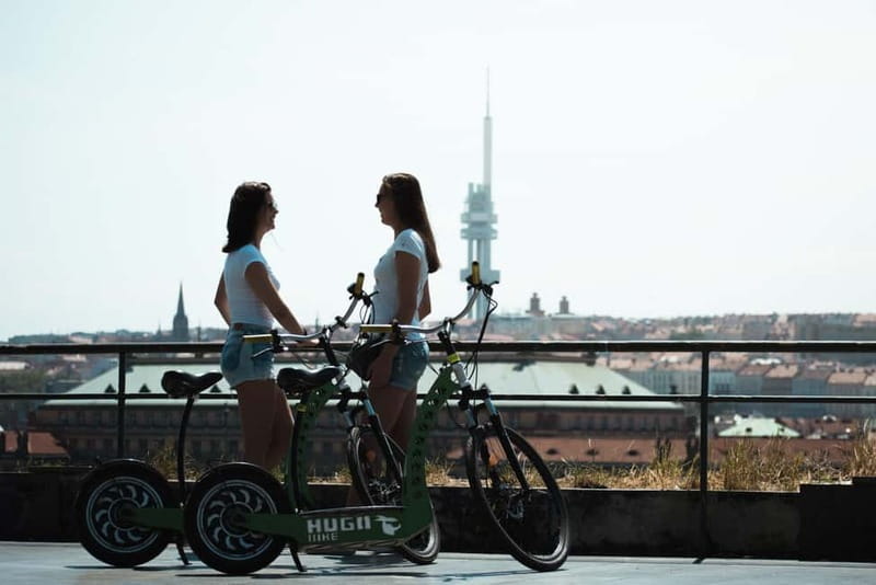 Prague: 3-Hour E-Scooter Tour in German - Strahov Monastery, Petrin Tower, and the “look down” moments
