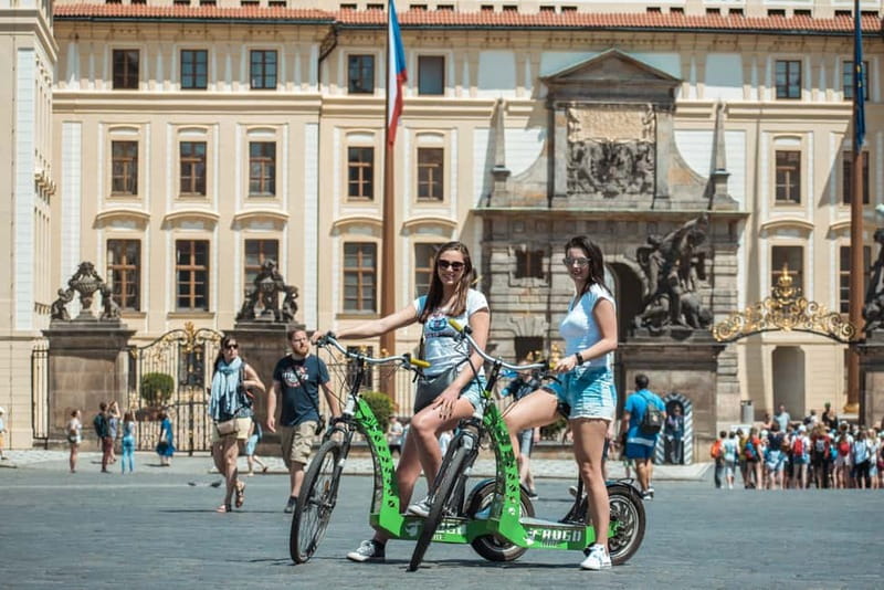 Prague: 3-Hour E-Scooter Tour in German - Meeting at Grandior Hotel Prague and getting comfortable fast