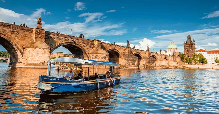 Prague: 45-Minute Sightseeing Cruise to Devil's Channel - The Vltava portion: Prague Castle and Charles Bridge without the walking marathon