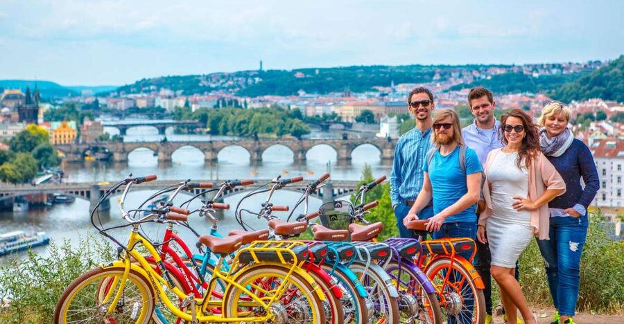 Prague: 7 Best Viewpoints of Prague E-Bike Tour - Meeting at I Like eBike and getting comfortable on your e-bike