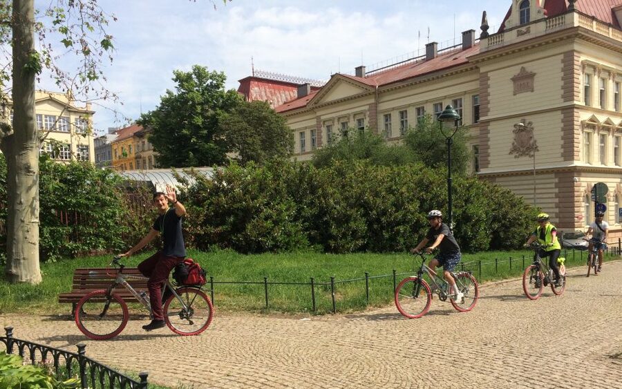 Prague "ALL-IN-ONE" City E-Bike Tour - Giant Metronome and the best view moment