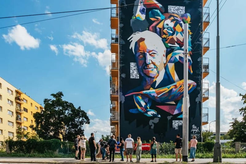 Prague: Alternative Prague Walking Tour - Hidden graffiti and the graffiti-covered skatepark stop
