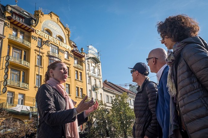 Prague Art Nouveau and Cubism Walking Tour - Cubist symbolism at Czechoslovak Legion Bank