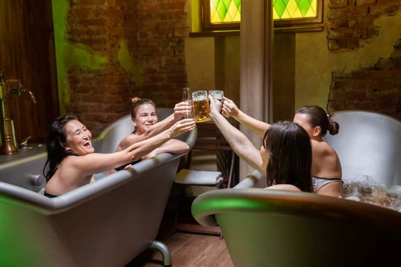 Prague: Beer and Wine Spa Bath with Salt Cave Experience - Beer vs Wine Spa: What You’re Actually Soaking In