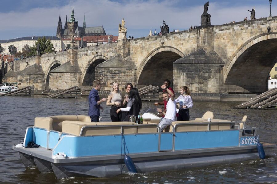 Prague: Beer Boat Tour - The private boat setup, captain vibes, and music control