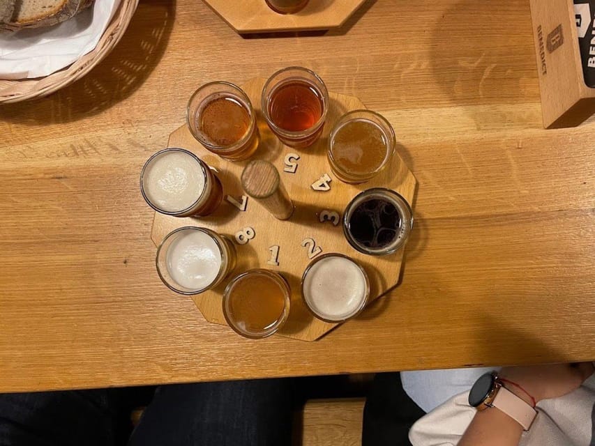 Prague: Beer Tasting and Brewery Tour - Stop 1: Pivovarský dům Benedict, eight beers and a tasting mindset