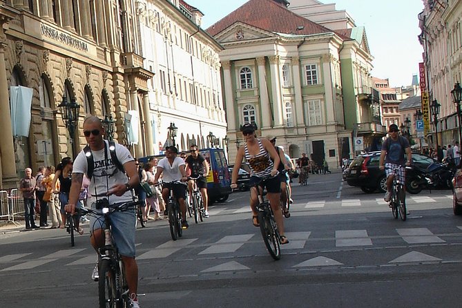 Prague Bike Tour - The route loop: Old Town Square, Charles Bridge, and Castle-area views