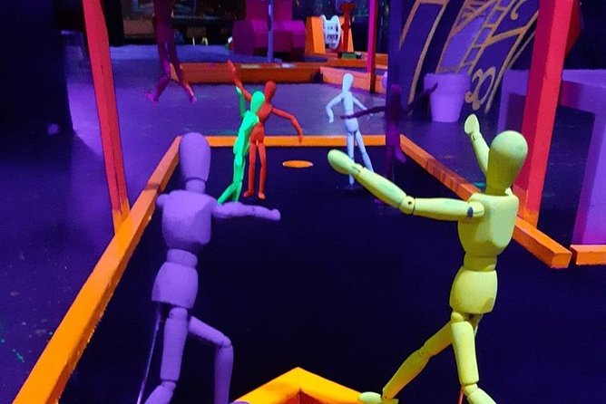 Prague Black Light Mini Golf and Games with free Drinks - Why black light mini golf feels so right in Prague
