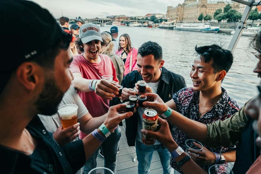 Prague: Booze Cruise with Open Bar and Duplex Entry - Two Hours of Unlimited Drinks on the Vltava River