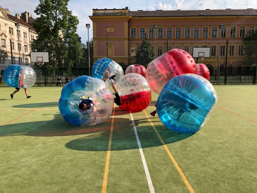 Prague: Bubbles football in city centre of Prague - Your One Hour of Fun: Bubble Football Plus Game Variations