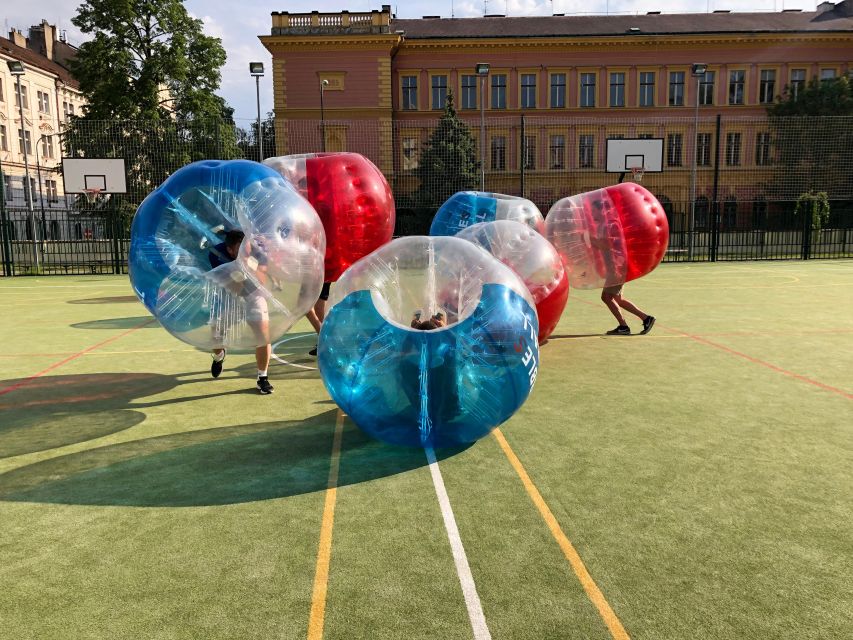 Prague: Bubbles football in city centre of Prague - The Referee Factor: Comedy With Boundaries
