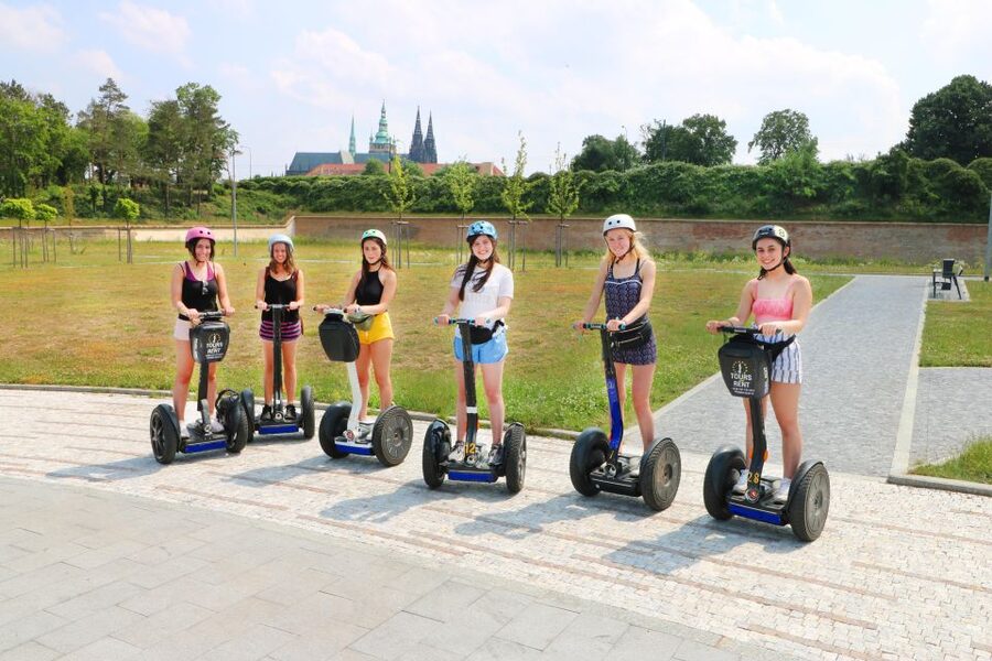 Prague: Castle and Monastery Segway Tour - Photo service, postcards, and guide styles that matter