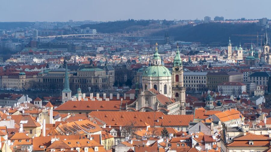 Prague: Castle Grounds & Highlights Walking Tour small-group - Old Royal Palace exterior colors you will actually notice
