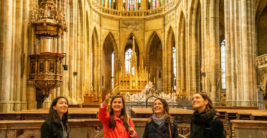 Prague: Castle Tour with Local Guide and Entry Ticket - St. Vitus Cathedral: Mucha stained glass and the royal story