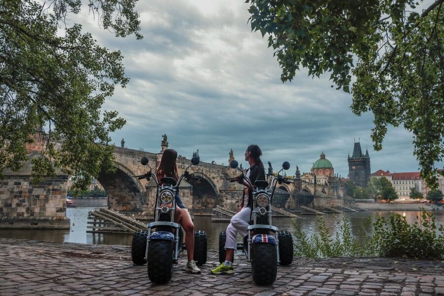 Prague City sightseeing in Night Trike Tour - What you learn on the ride, without it turning into a lecture