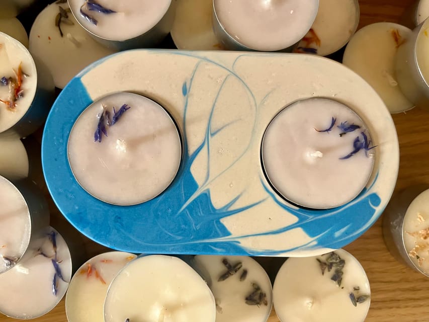 Prague: Craft your unique tea-candle holder set - Your tea-candle holder: choosing shape and colors with Jesmonite