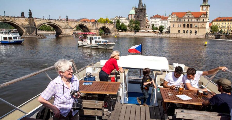 Prague Cruise: 1-Hour on the River Vltava - Charles Bridge and Prague Castle from the water