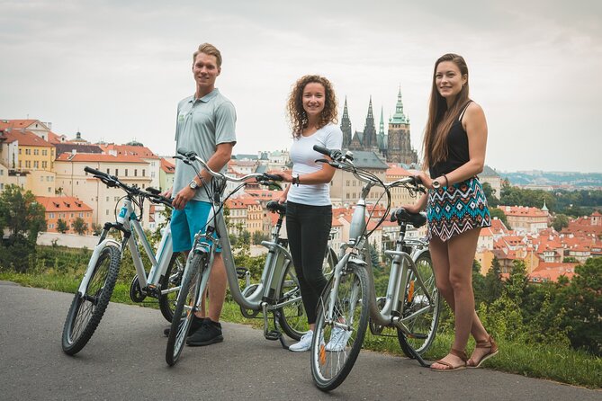 Prague E-Bike City Sightseeing Tour - Charles Bridge and Lennon Wall, a fast hit with strong photo payoff